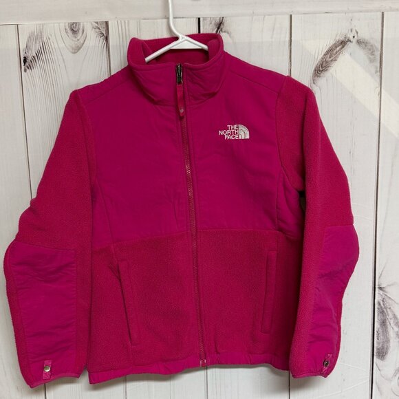 The North Face Denali Fleece Jacket Girls M (10/12) Pink EUC - Picture 1 of 10